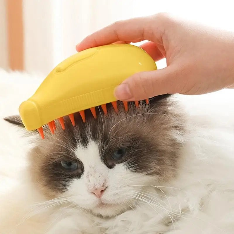 Cepillo De Vapor Masajeador quita pelo Mascota