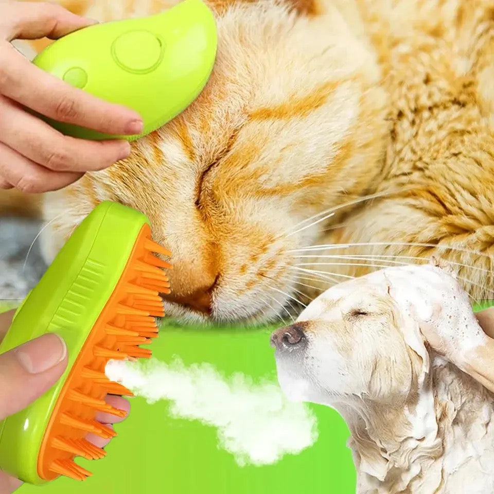 Cepillo De Vapor Masajeador quita pelo Mascota