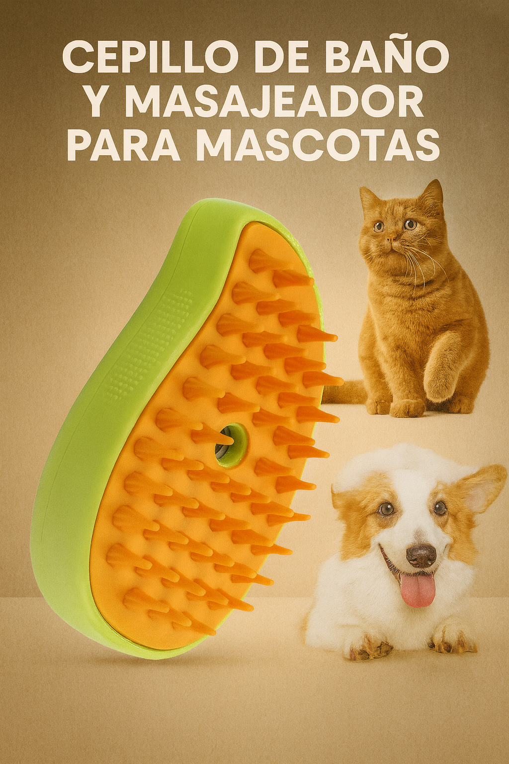 Cepillo De Vapor Masajeador recoge pelo