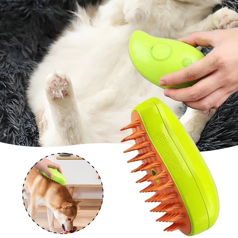 Cepillo De Vapor Masajeador quita pelo Mascota