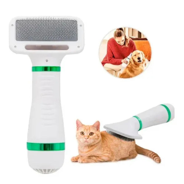 Cepillo Y Secador Para Mascotas 2 En 1